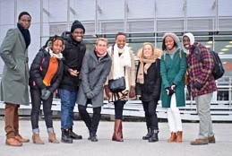 A group photo of students from the School of Medicine, University of Nairobi with their counterparts from Charitè-Universitätsmediizin Berlin. 